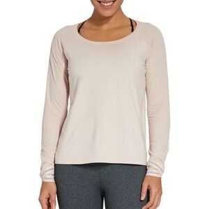 CALIA by Carrie Underwood Light Pink Long Sleeve Blouse